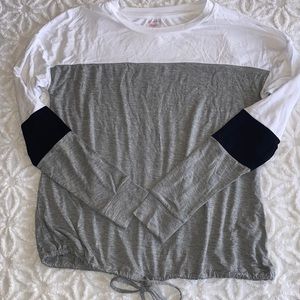 🌸NoBo juniors drawstring color block long sleeve